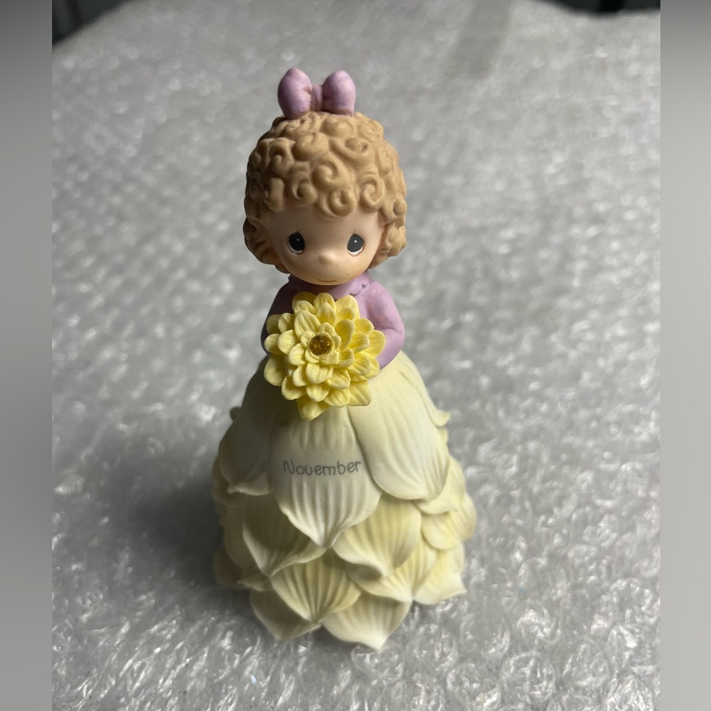 Precious Moments November Figurine Bell
